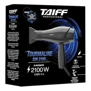 Secador Taiff Tourmaline Íon 2100W Preto de Alta Performance