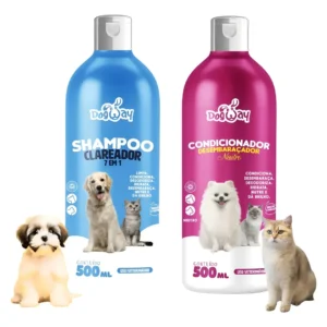 Shampoo E Condionador Pet Cachorro Clareador Hidrata Limpa