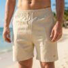 Short Bermuda Praia Linho Mauricinho Masculino Verão Voker