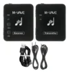 Sistema de Monitoramento In-Ear Sem Fio M-Vave WP-10 Preto 2.4GHz