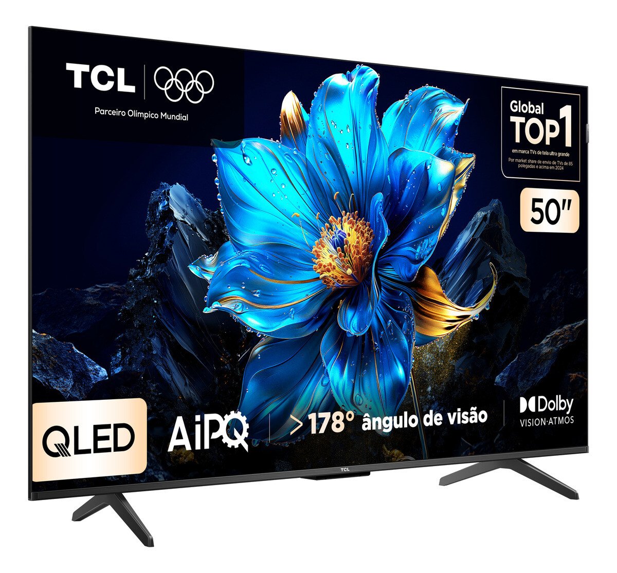 Smart Tv Tcl 50 Polegadas Qled 4k P7k Wifi Bluetooth Google Tv Hdr10+ Dolby Atmos Dolby Vision 50p7k Smart Tv Tcl 50 Polegadas Qled 4k P7k Wifi Bluetooth Google Tv Hdr10+ Dolby Atmos Dolby Vision 50p7k