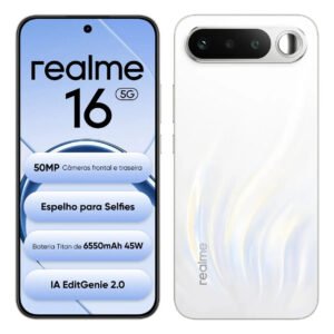 Smartphone Celular Realme 16 5G 256GB 12GB RAM Dual SIM Câmera 50MP