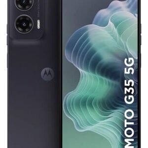 Smartphone Motorola Moto G35 5g – 128gb 12gb (4gb Ram+8gb Ram Boost) E Camera 50mp Com Ai Nfc Tela 6.7 Com Superbrilho – Grafite – Vegan Leather