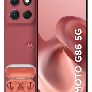 Smartphone Motorola Moto G86 5G 256GB Vermelho com Moto Buds