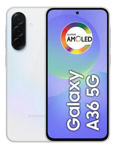 Smartphone Samsung Galaxy A36 5g 128gb 6gb Ram Câmera Tripla De Até 50mp Selfie De 12mp Ip67 Super Amoled 6.7'' Nfc Recursos Ai Android E Segurança Snapdragon - Branco Smartphone Samsung Galaxy A36 5g 128gb 6gb Ram Câmera Tripla De Até 50mp Selfie De 12mp Ip67 Super Amoled 6.7'' Nfc Recursos Ai Android E Segurança Snapdragon - Branco