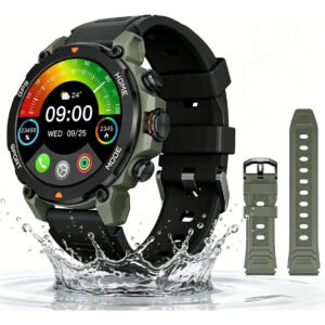 Smartwatch Aurafit G6 Verde Militar Whatsapp Com 5atm E Gps