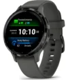 Smartwatch Garmin Venu 3s , Caixa 41mm, Tela AMOLED 1.2″, Pulseira Silicone Grafite, GPS, NFC, Wi-Fi.