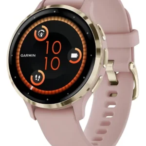 Smartwatch Garmin Venu 3s tela de 1.2″ com pulseira cor rose