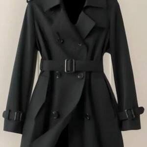 Sobretudo Feminino Elegante Casual Parka Peaky Blinders