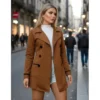 Sobretudo Moletom Casaco Inverno Botões Bolso Grosso Elegante