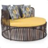 Sofisticasa Junco Chaise Divã Vime Redonda 2 Lugares Jardim