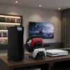 Suporte Base Organizador Para 2 Controles E Headset Gamer