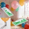 Suporte Clip Fixa Balão Bexiga Bubble Adesivo Multiuso 100un Cristal Transparente