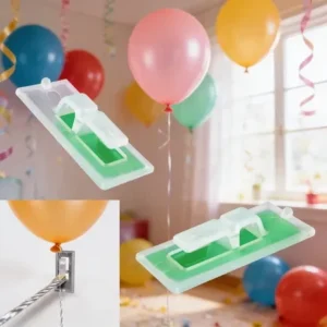 Suporte Clip Fixa Balão Bexiga Bubble Adesivo Multiuso 100un Cristal Transparente