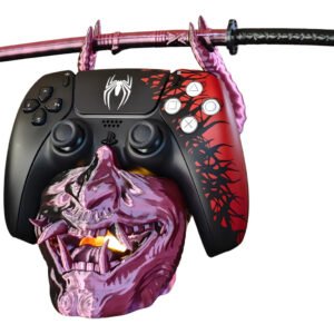 Suporte Controle Ps5 Ps4 Oni Mask Com Iluminação