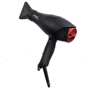 Secador Taiff Black Ion Profissional 2000W Preto 127V com tecnologia iônica e cerâmica para cabelos brilhantes e macios