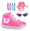 Tênis Infantil Led Club Magia com Óculos e Pulseira para meninas