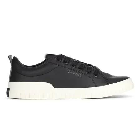 Tênis Aramis Deep Leather Masculino Preto Original Melhor Preço Tênis Aramis Deep Leather Masculino Preto Com Cadarço De Couro Em Fundo Escuro
