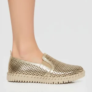 Tênis Casual Feminino Bottero Calce Fácil Slip On Couro