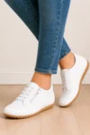 Mocassim Feminino Casual Sapato Branco Couro Legítimo Souz Calçados