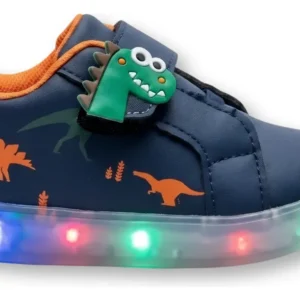 Tenis Infantil Bebe Led Luzinhas Personagem Divertido Velcro