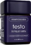 Testo Essencial – Fórmula Exclusiva Com Feno Grego + Boro + Arginina + Zma – Precursor Da Testosterona – 60 Cápsulas Sem Sabor