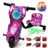 Triciclo Elétrico Drift Rmira 250w Com Bluetooth E Led, Kit De Proteção Roxo Céu Estrelado Roxo/wifi