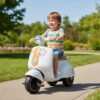Triciclo Elétrico Infantil Maral Scooter 6V Branco com Música e Luzes