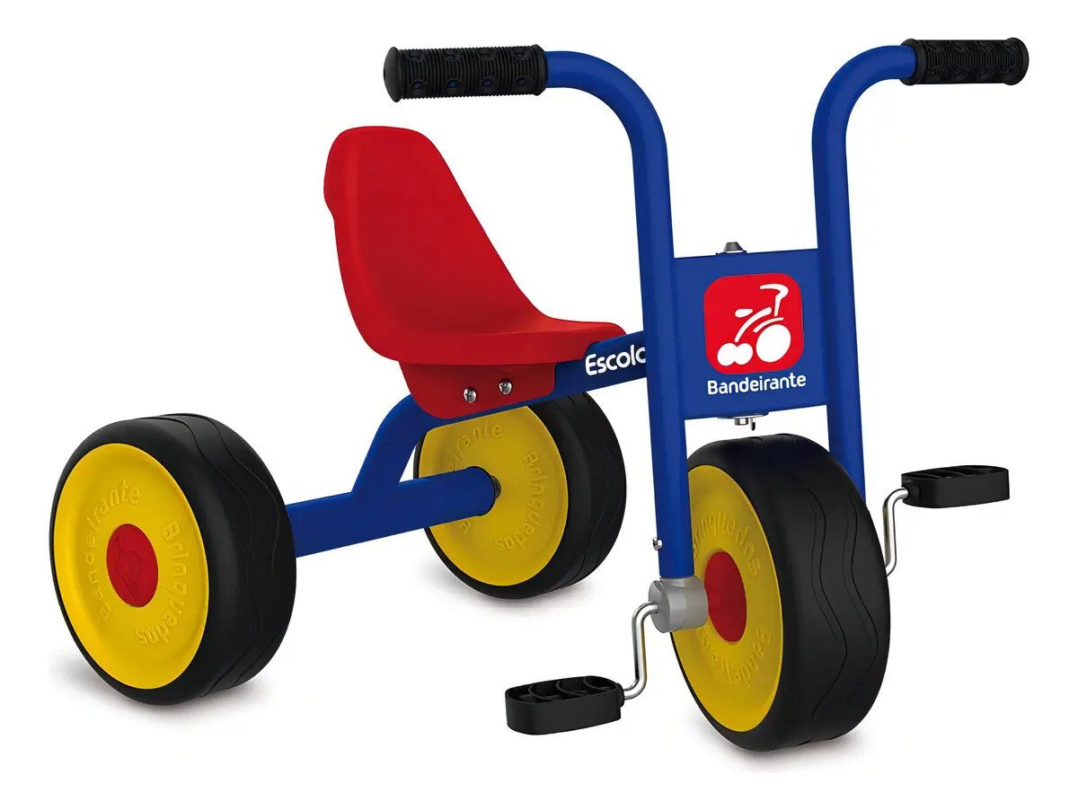 Triciclo Infantil Bandeirante Suporta 80kg Linha Escolar Cor Vermelho Triciclo Infantil Bandeirante Suporta 80kg Linha Escolar Cor Vermelho