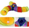 Túnel Labirinto Para Gatos Cães Interativo Dobrável Brinquedo Pet Diâmetro 25cm 3 Vias