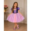 Vestido Da Rapunzel Tema Trança Enrolados Fantasia Princesa