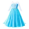 Vestido Fantasia Princesas Infantil Frozen 2 Elza Neve Luxo, Fantasia Elza Frozen Luxo infantil, Roupa Frozen 2 Elza Neve para festa