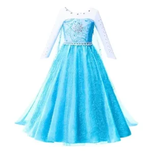 Vestido Fantasia Princesas Infantil Frozen 2 Elza Neve Luxo, Fantasia Elza Frozen Luxo infantil, Roupa Frozen 2 Elza Neve para festa