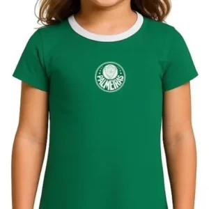 Vestido Infantil Palmeiras Campeoníssimo Oficial Revedor Algodão Verde Feminino