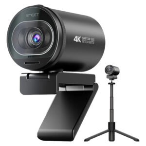 Webcam Emeet Smartcam S600 4K Foco Automático Preto para PC e Notebook