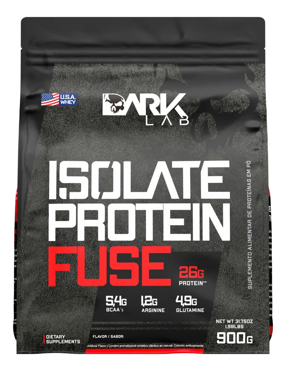 Whey Isolate Protein Fuse Refil 900g - Dark Lab Sabor Creme De Avelã Whey Isolate Protein Fuse Refil 900g - Dark Lab Sabor Creme De Avelã