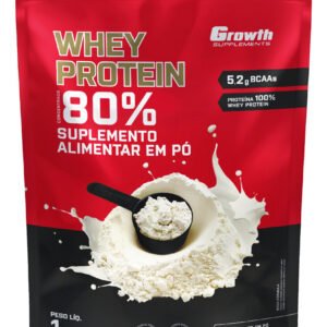 Whey Protein Concentrado 1kg Growth Supplements – Leite Em Pó