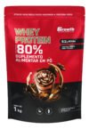Pote de Whey Protein Concentrado Growth Supplements 1kg Milkshake de Chocolate