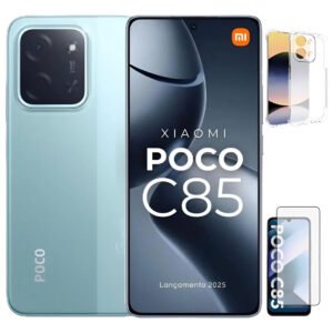 Xiaomi Poco C85 256GB 8GB RAM Global Verde-claro com Película e Capinha