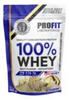 100% Whey – Isolado E Concentrado Refil 900g – Profit Sabor Baunilha