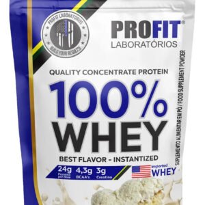 100% Whey Quality Concentrate Protein Refil 900g – Profit Sabor Leite Niño