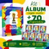 Álbum Oficial Copa Do Mundo 2026 Brochura + 70 Figurinhas