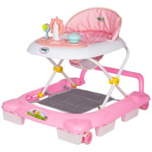 Andador Infantil Musical Para Bebê Maxi Baby La Bamba Cor Rosa