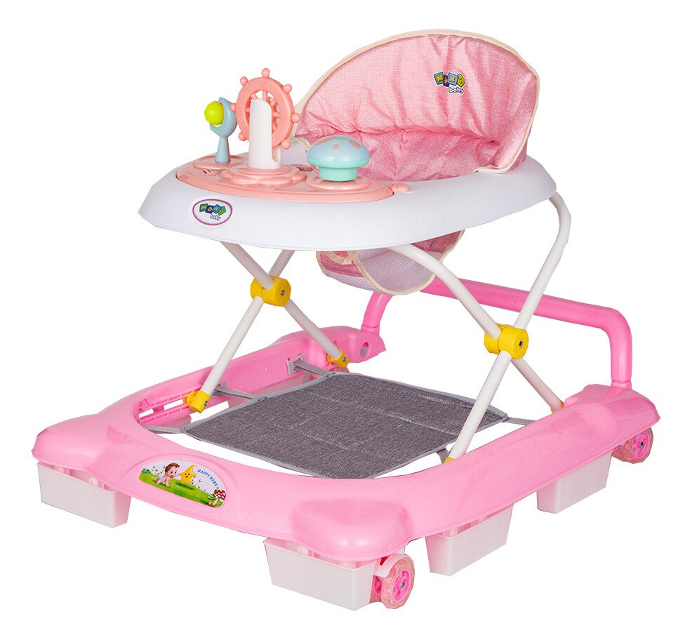 Andador Infantil Musical Para Bebê Maxi Baby La Bamba Cor Rosa Andador Infantil Musical Para Bebê Maxi Baby La Bamba Cor Rosa
