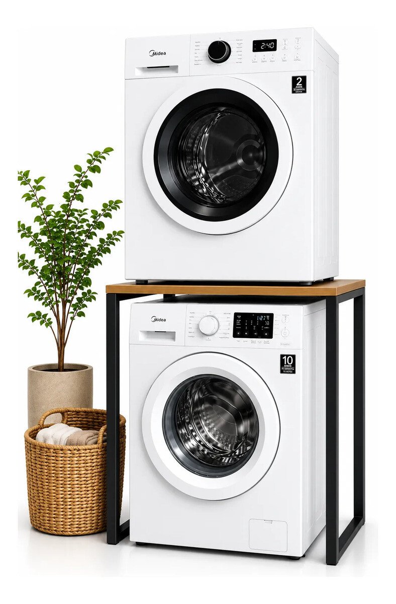 Aparador Máquina Lavar e Louças Móvel Solda e Arte Oferta Aparador Móvel para Máquina de Lavar e Lava-Louças Solda e Arte Branco