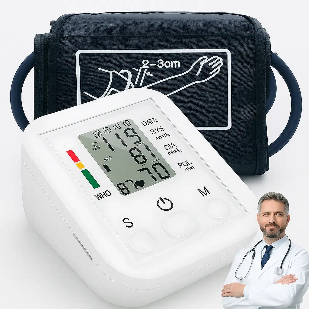 Aparelho Medidor De Pressão Arterial Digital Automático De Braço Monitor Inteligente Com Tela Lcd Grande, Detecção De Arritmia, Memória Para Leituras E Operação Simples Branco Aparelho Medidor De Pressão Arterial Digital Automático De Braço Monitor Inteligente Com Tela Lcd Grande, Detecção De Arritmia, Memória Para Leituras E Operação Simples Branco
