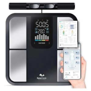 Balança De Bioimpedância 8 Sensores Relaxmedic Digital Preto 127/220v