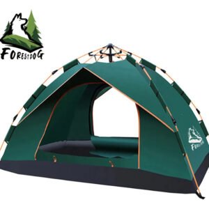 Barraca Auto-armável Pop Up Forestdog 4 Pessoas Impermeável 1000mm Verde-escuro-2
