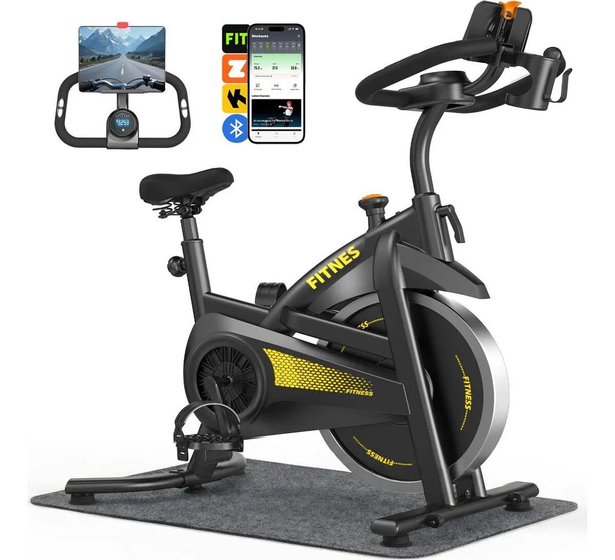 Bicicleta Ergométrica Spinning Inércia 15 Kg Peso Máx 150 Kg Bicicleta Ergométrica Spinning Inércia 15 Kg Peso Máx 150 Kg