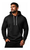 Blusa Moletom Canguru Liso Básico Premium Várias Cores